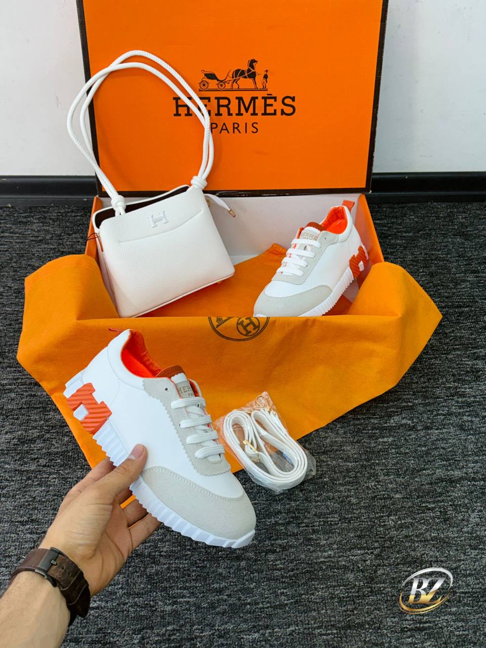 Γυναικείο σετ παπούτσια και Τσάντα Hermes