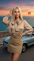 Gucci  Blouse & Mini Skirt Set