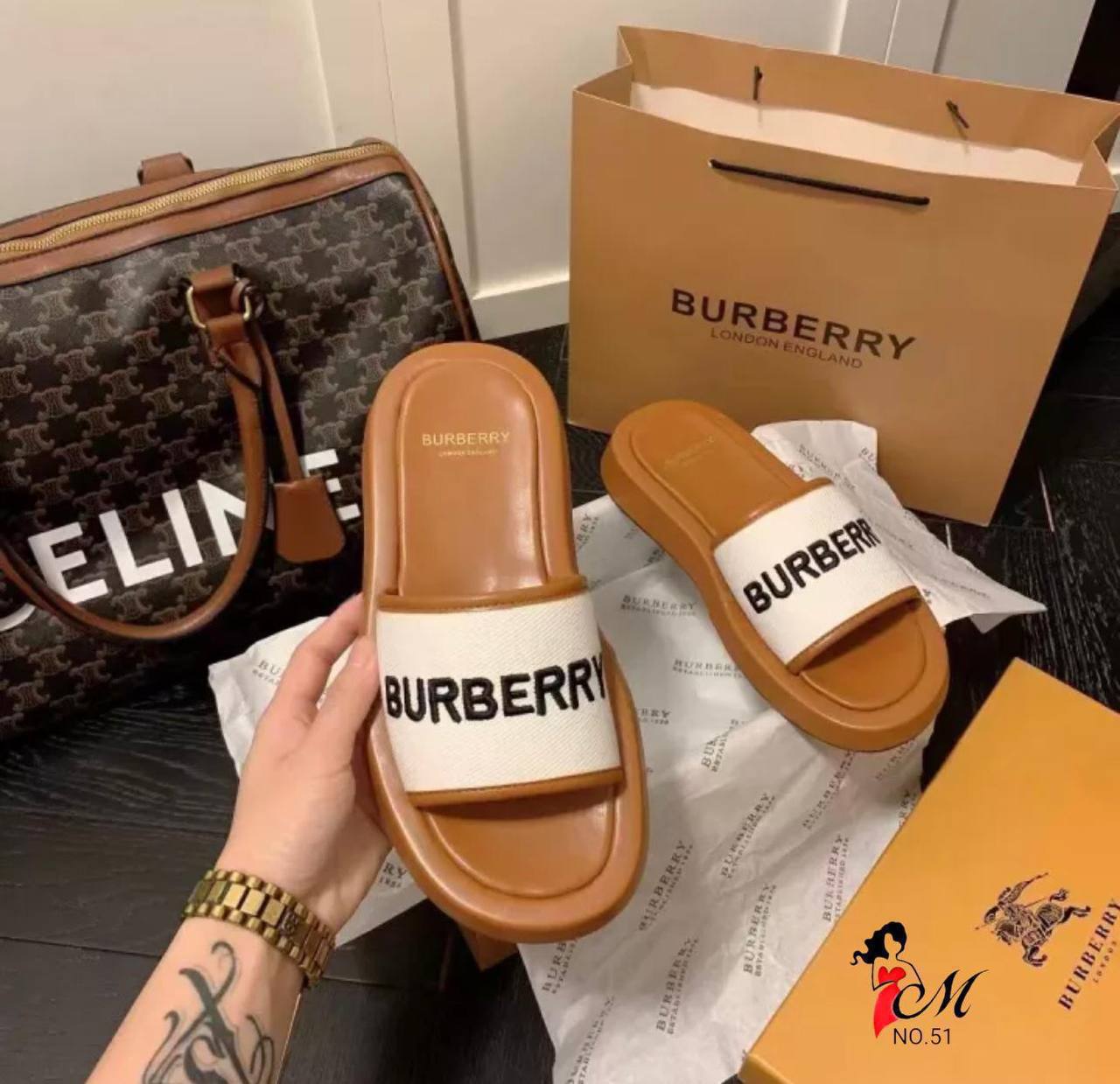 Γυναικείες παντόφλες Burberry