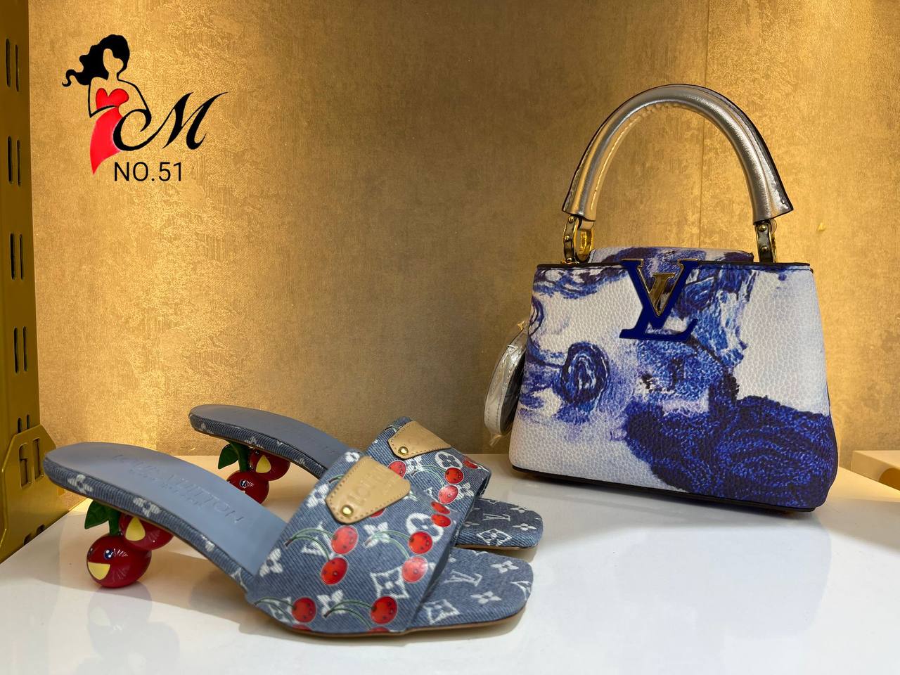 Γυναικείο σετ παπούτσια&Τσαντα Louis Vuitton