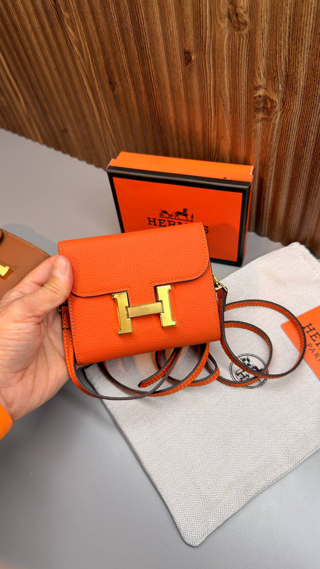 Hermes δερμάτινο πορτοφόλι
